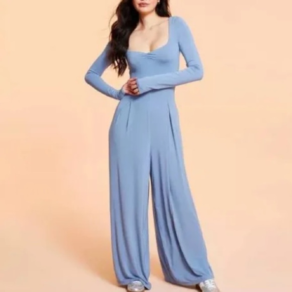 Blogailates for Target blue jumpsuit (NWOT)